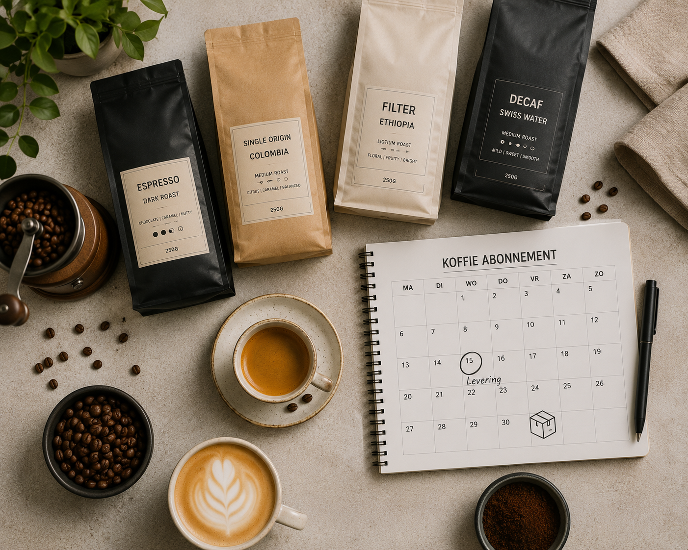 De complete gids voor koffiebonen abonnementen in Nederland (2026)